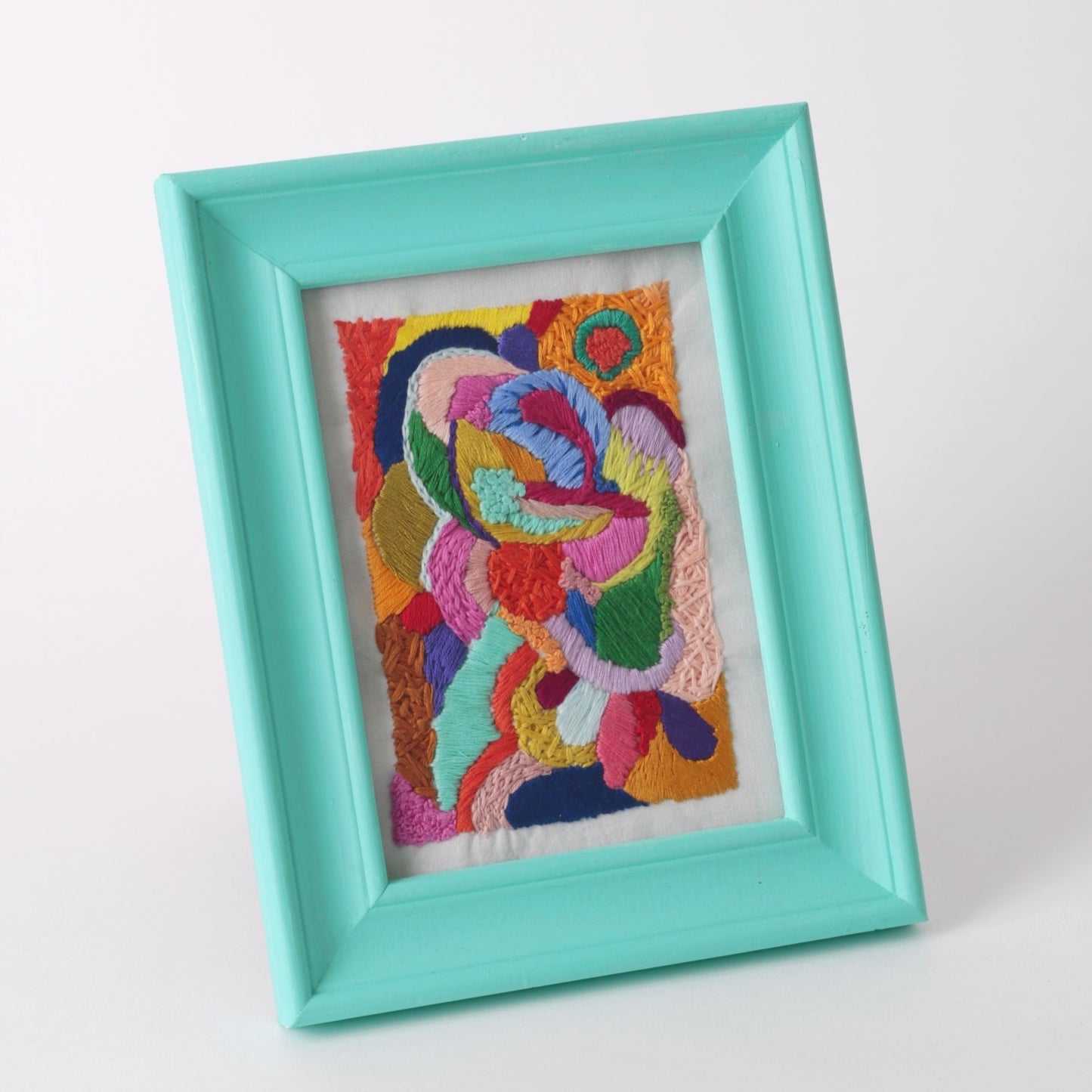 Embroidered framed picture