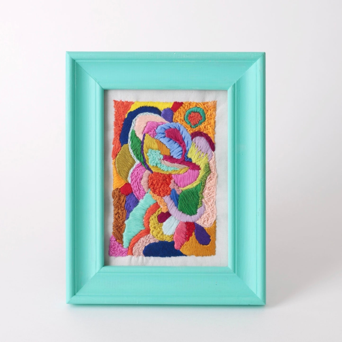 Embroidered framed picture