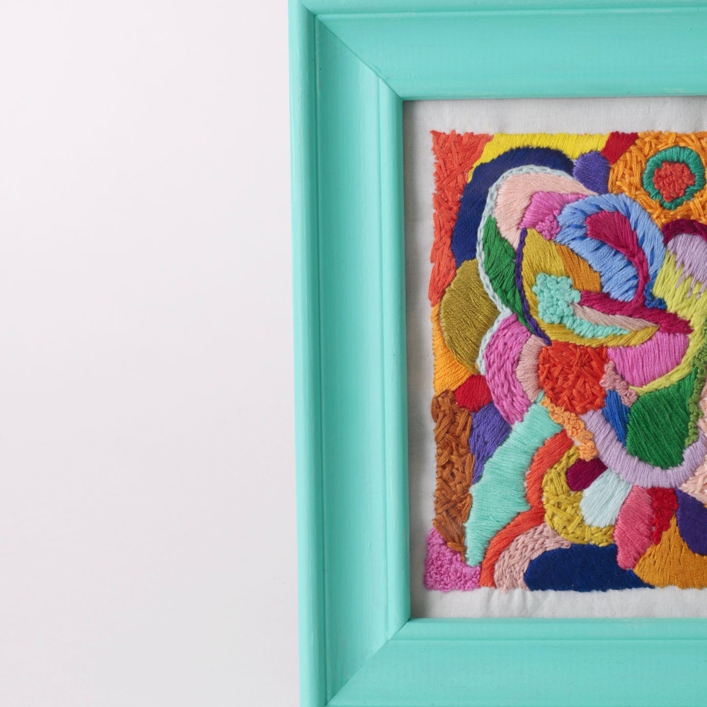 Embroidered framed picture