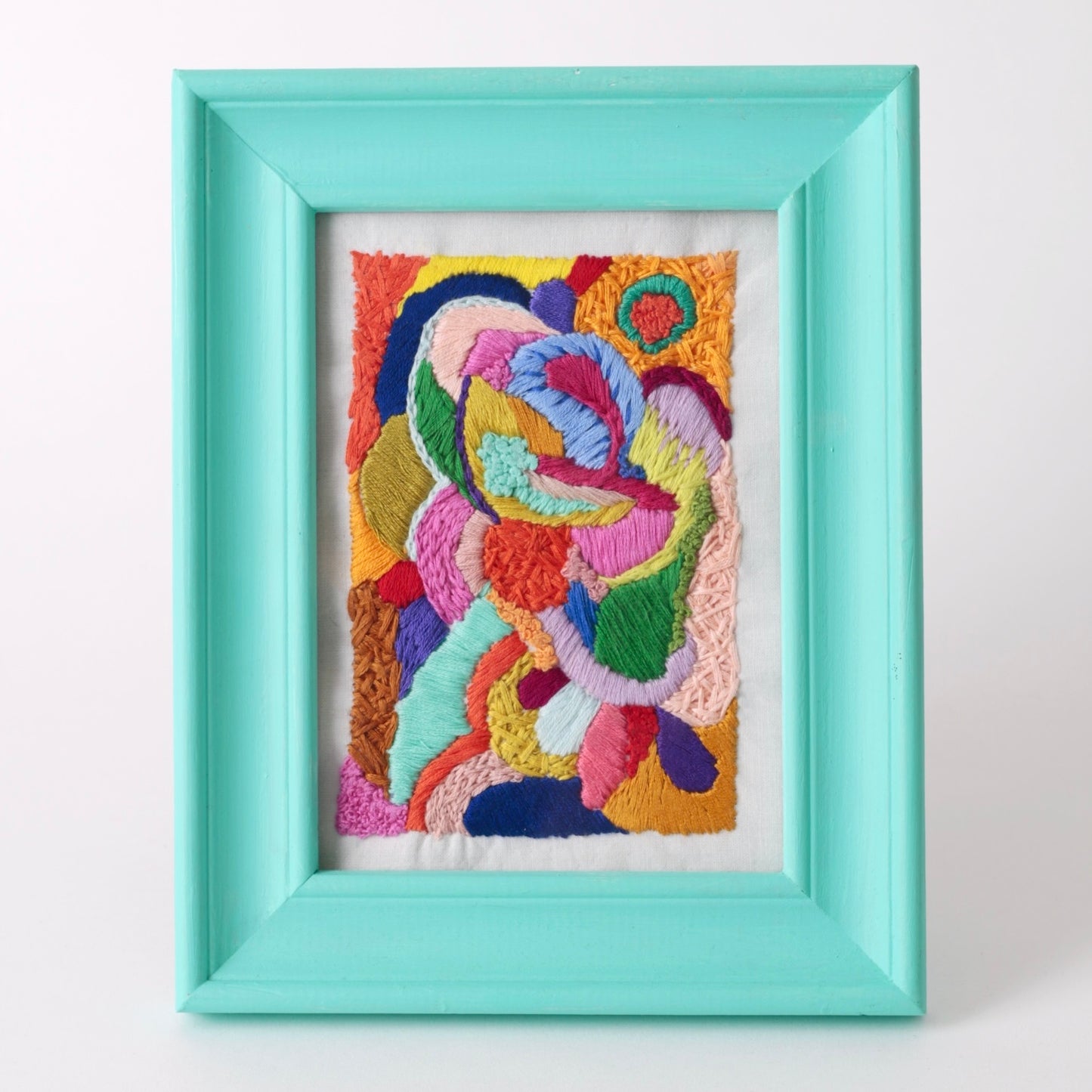 Embroidered framed picture