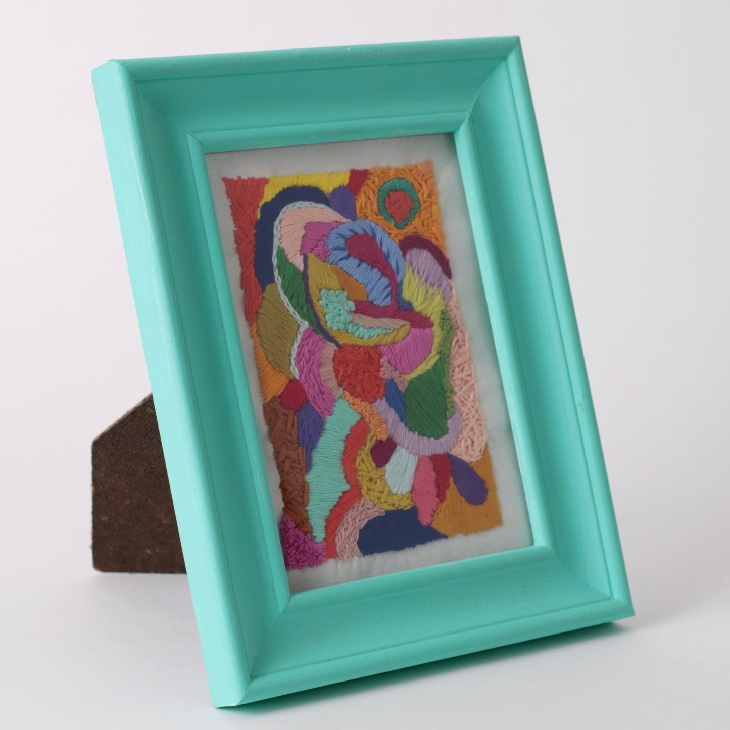 Embroidered framed picture