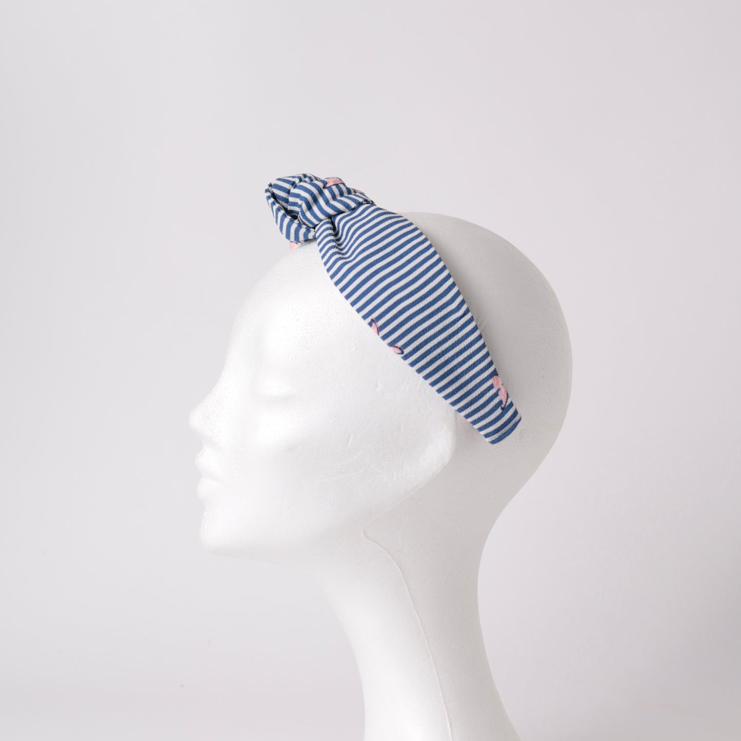 Blue-White Stripes Knot Headband