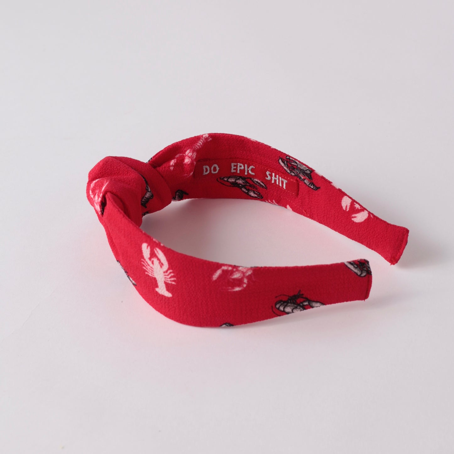 Red Animal Pattern Knot Headband