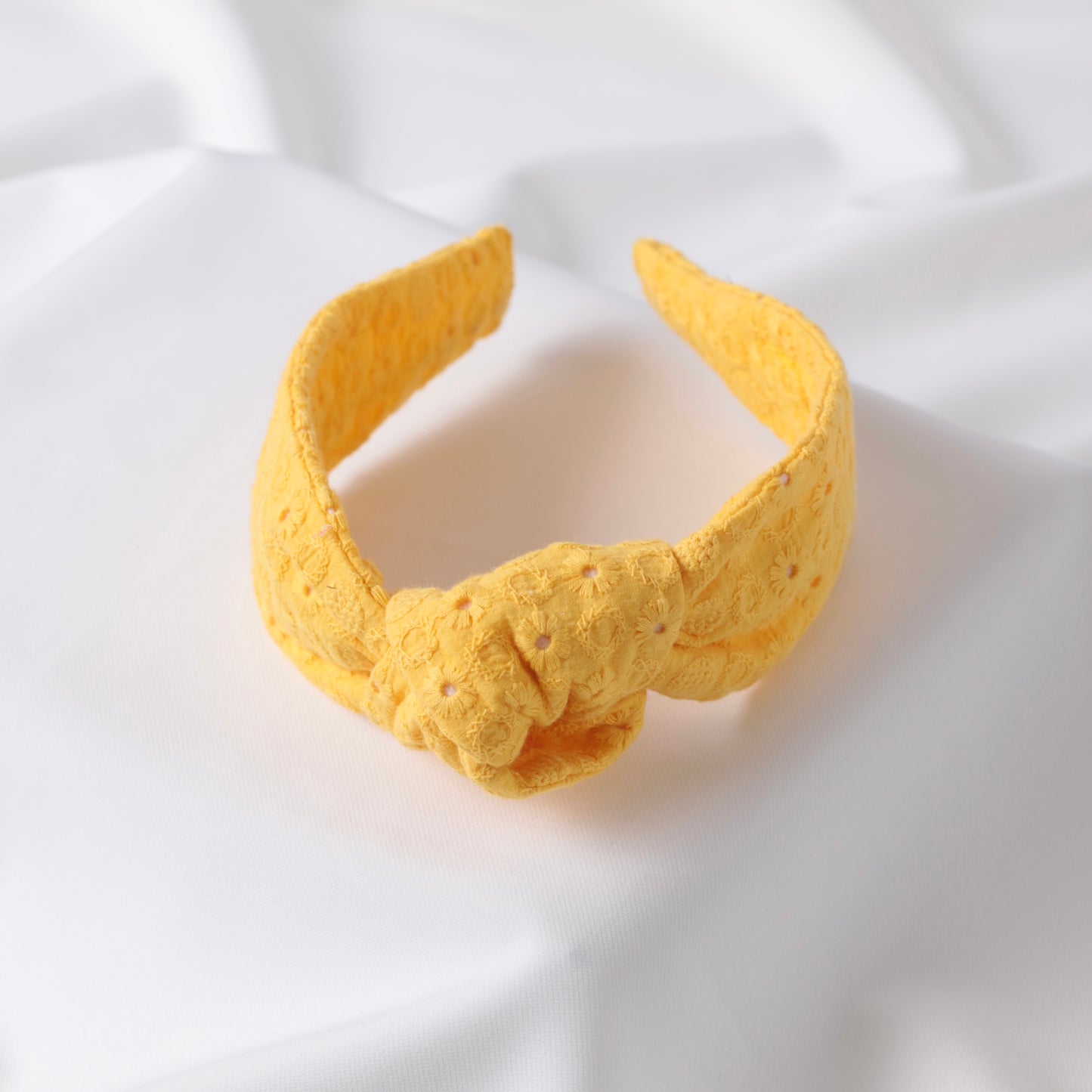 Yellow Madeira Knot Headband