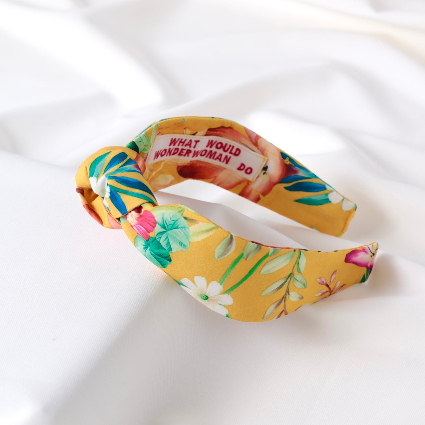 Yellow Floral Knot Headband