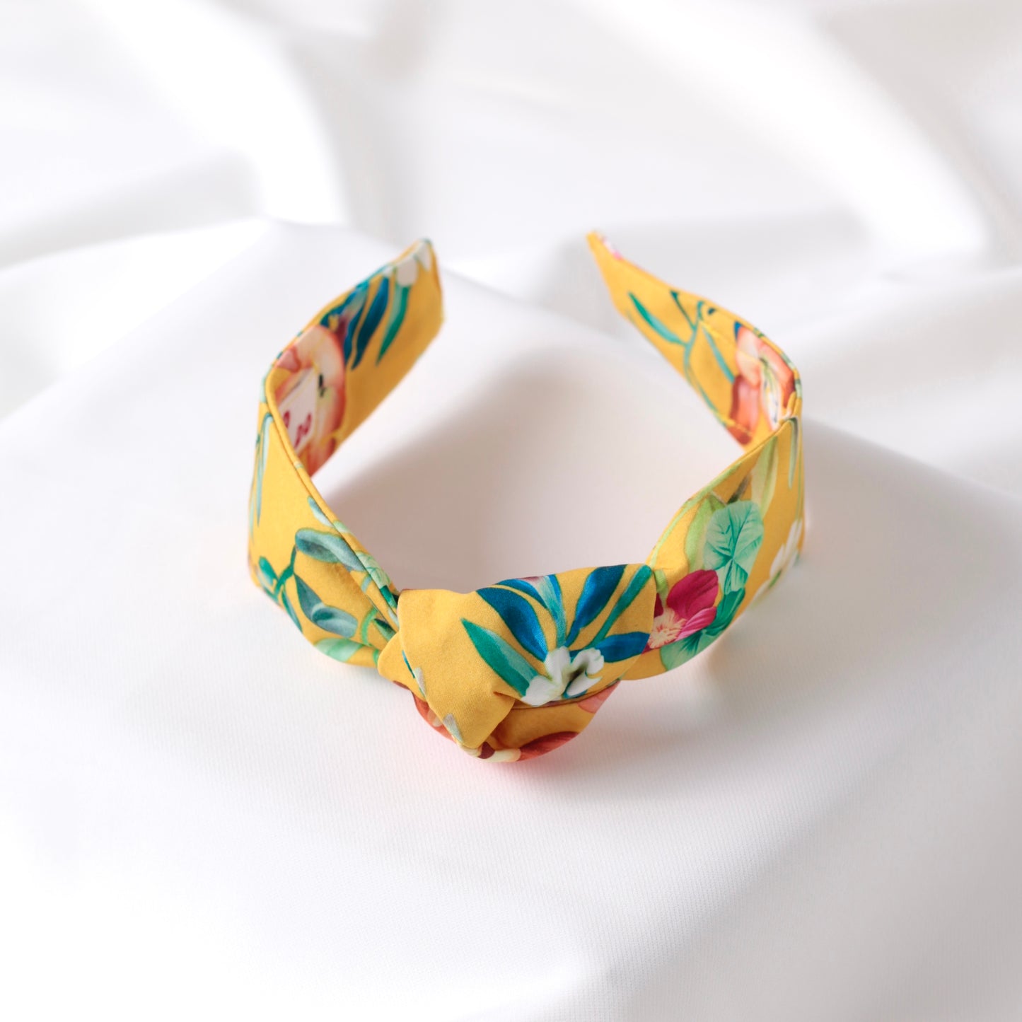 Yellow Floral Knot Headband