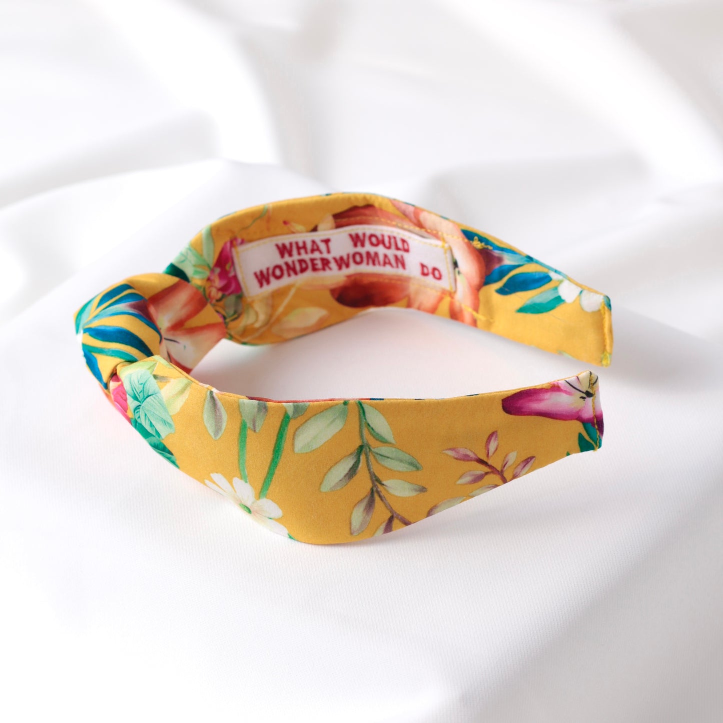 Yellow Floral Knot Headband