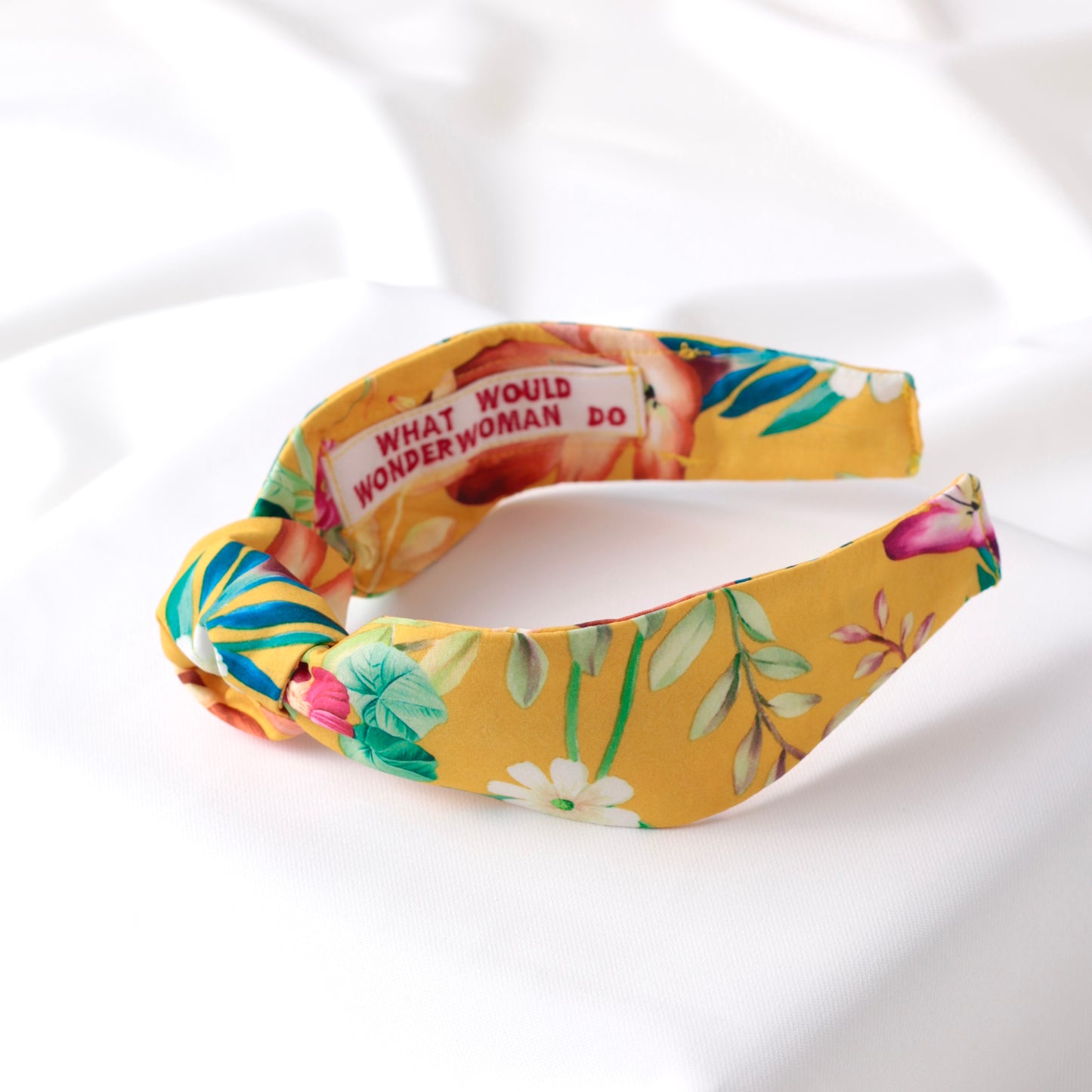 Yellow Floral Knot Headband