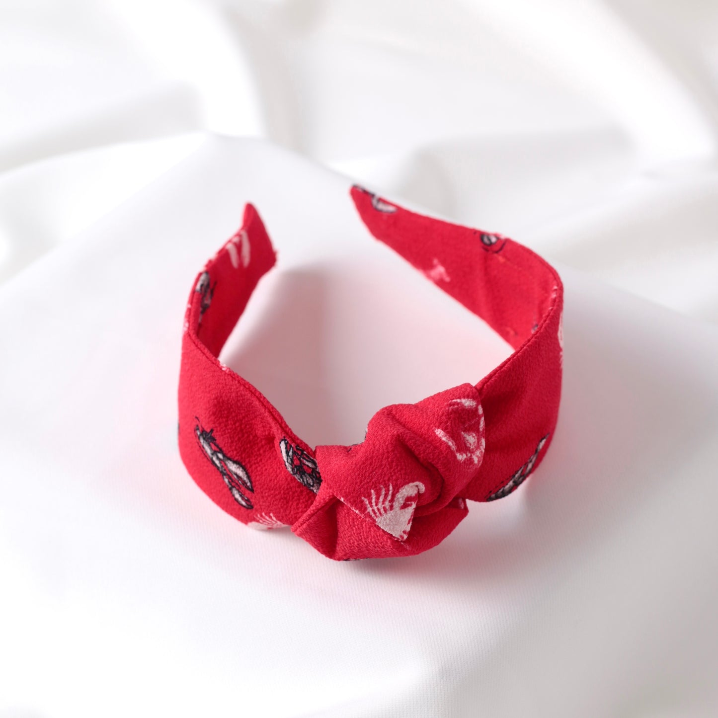 Red Animal Pattern Knot Headband