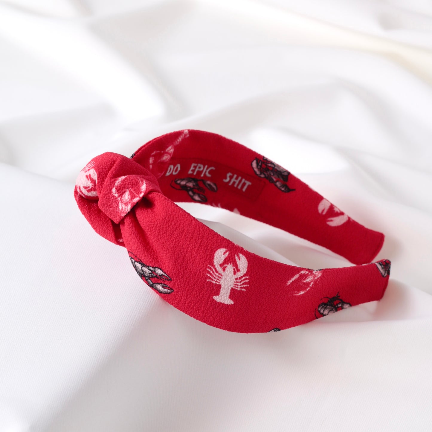 Red Animal Pattern Knot Headband
