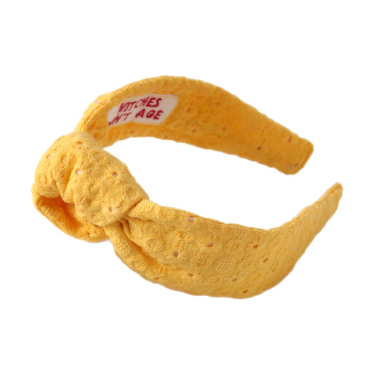 Yellow Madeira Knot Headband