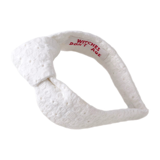 White Madeira Knot Headband
