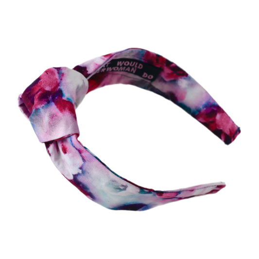 Blue-Pink Knot Headband