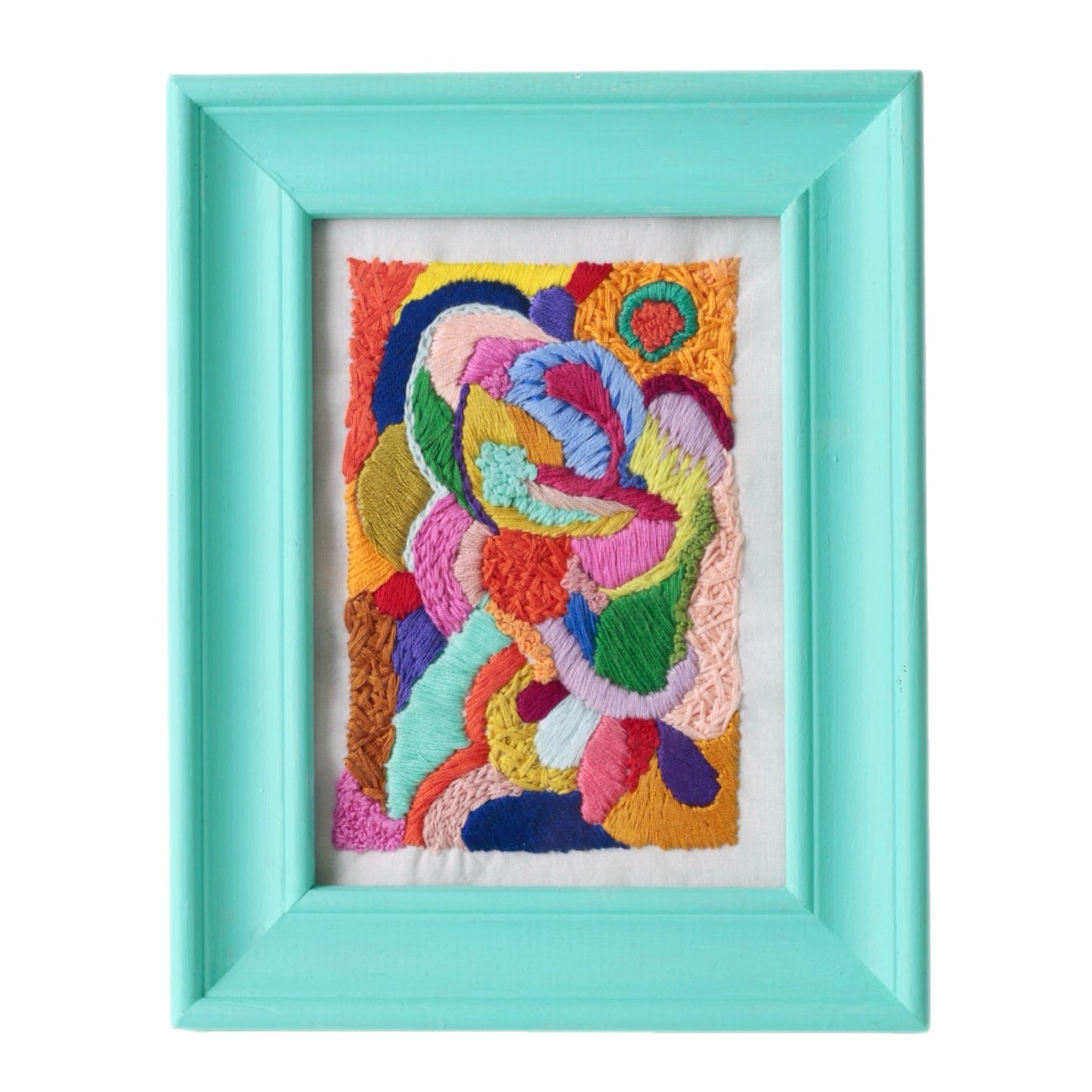 Embroidered framed picture