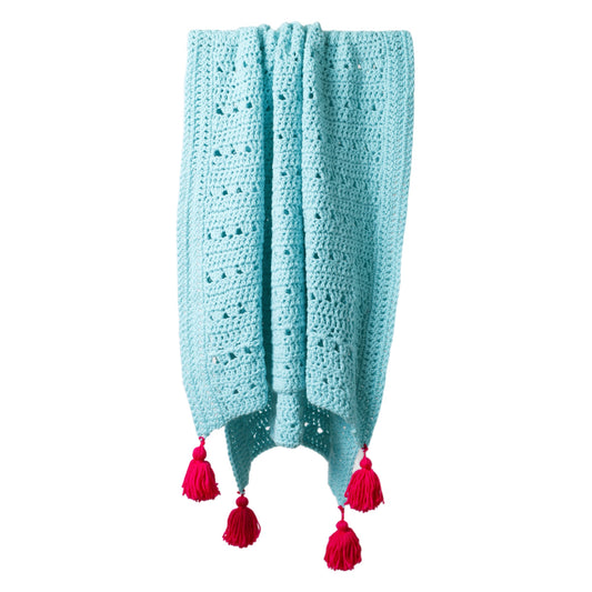 Turquoise Crochet Blanket