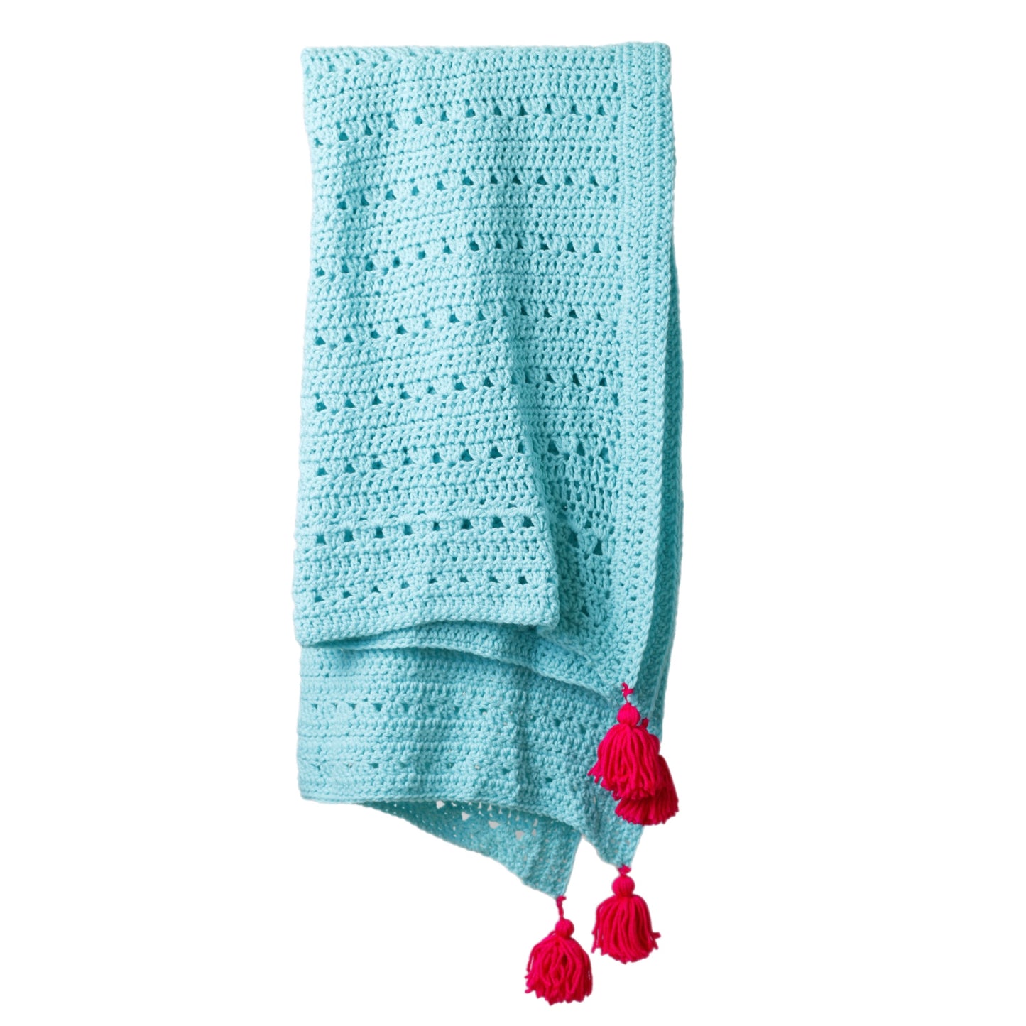 Turquoise Crochet Blanket