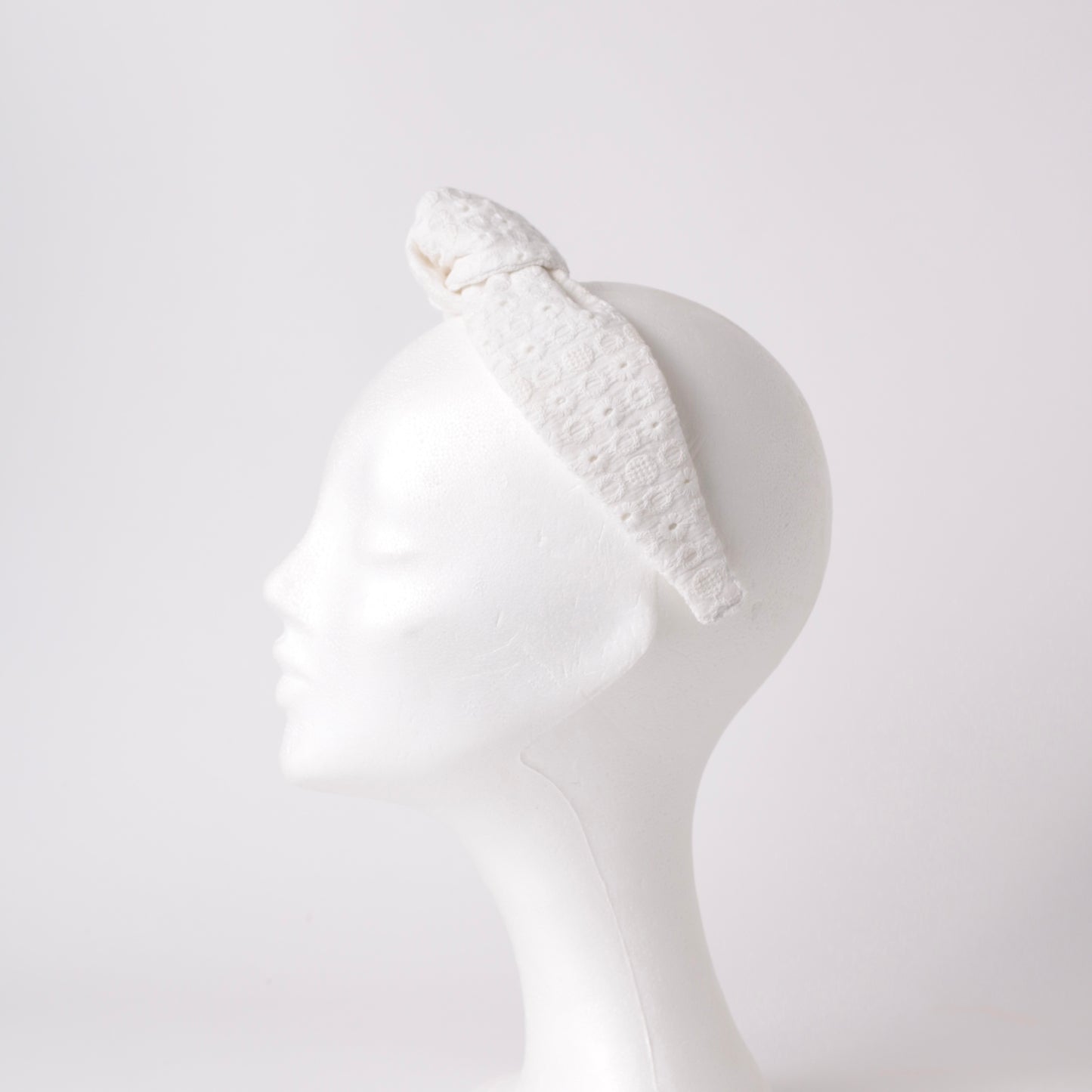 White Madeira Knot Headband