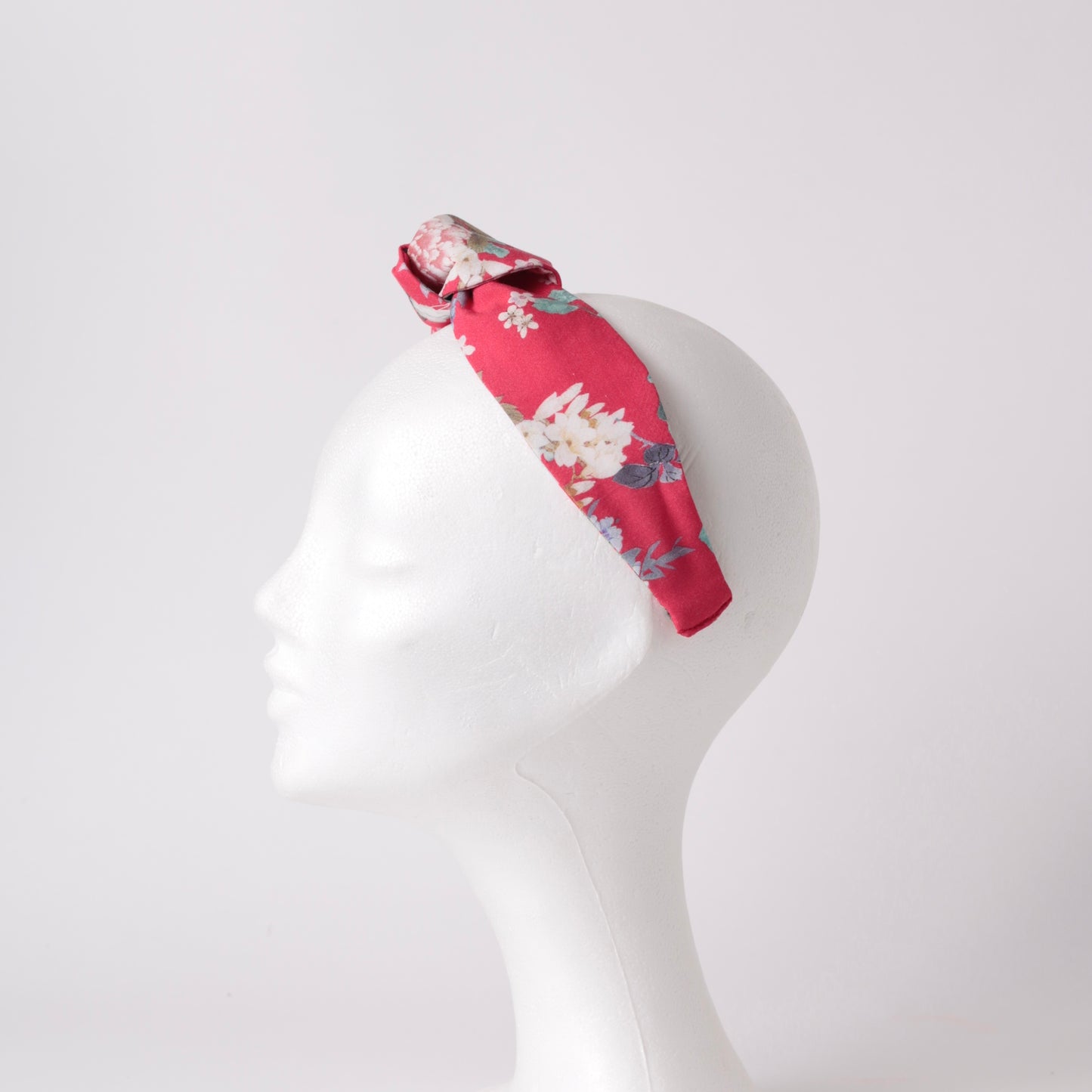 Red Floral Knot Headband