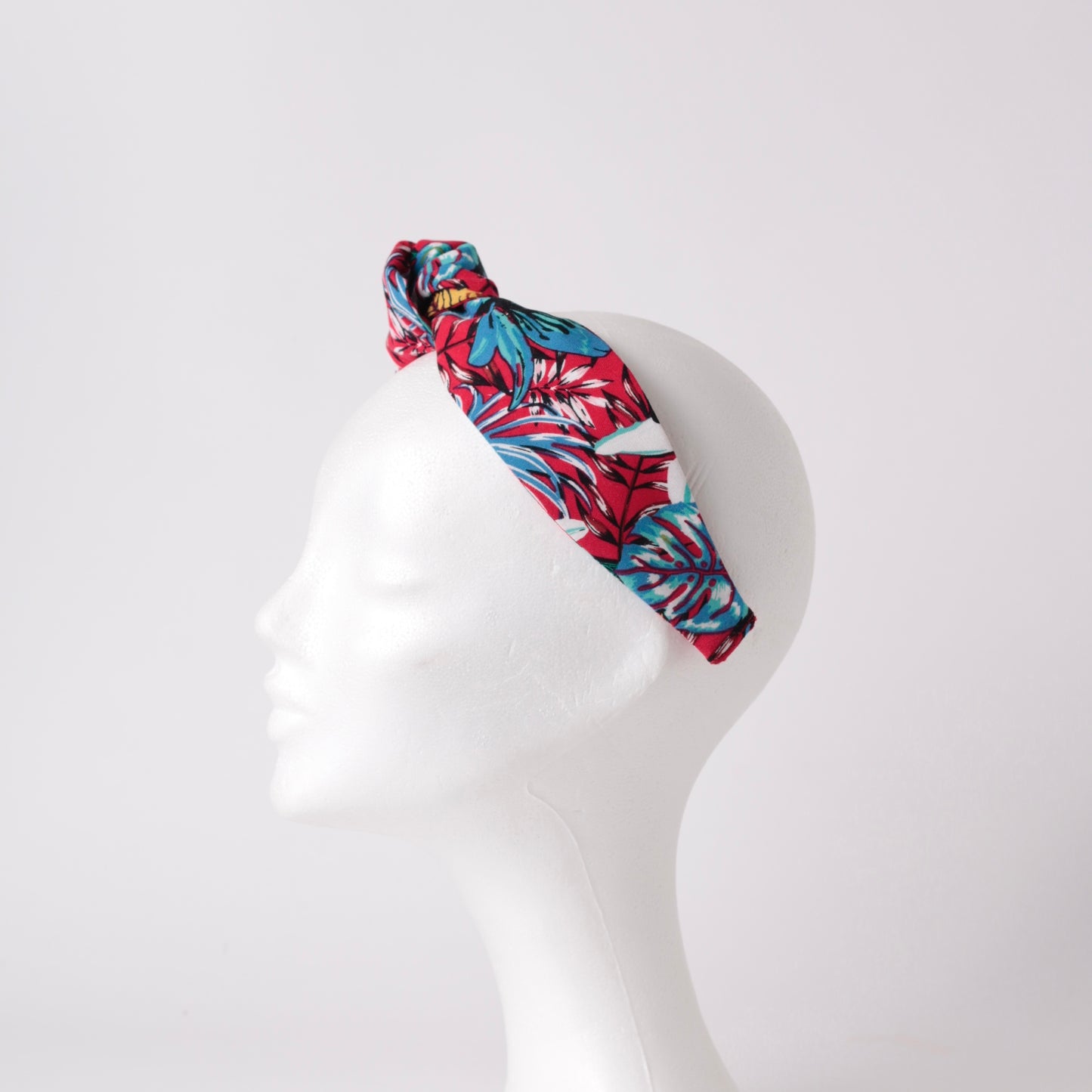 Red Pattern Knot Headband