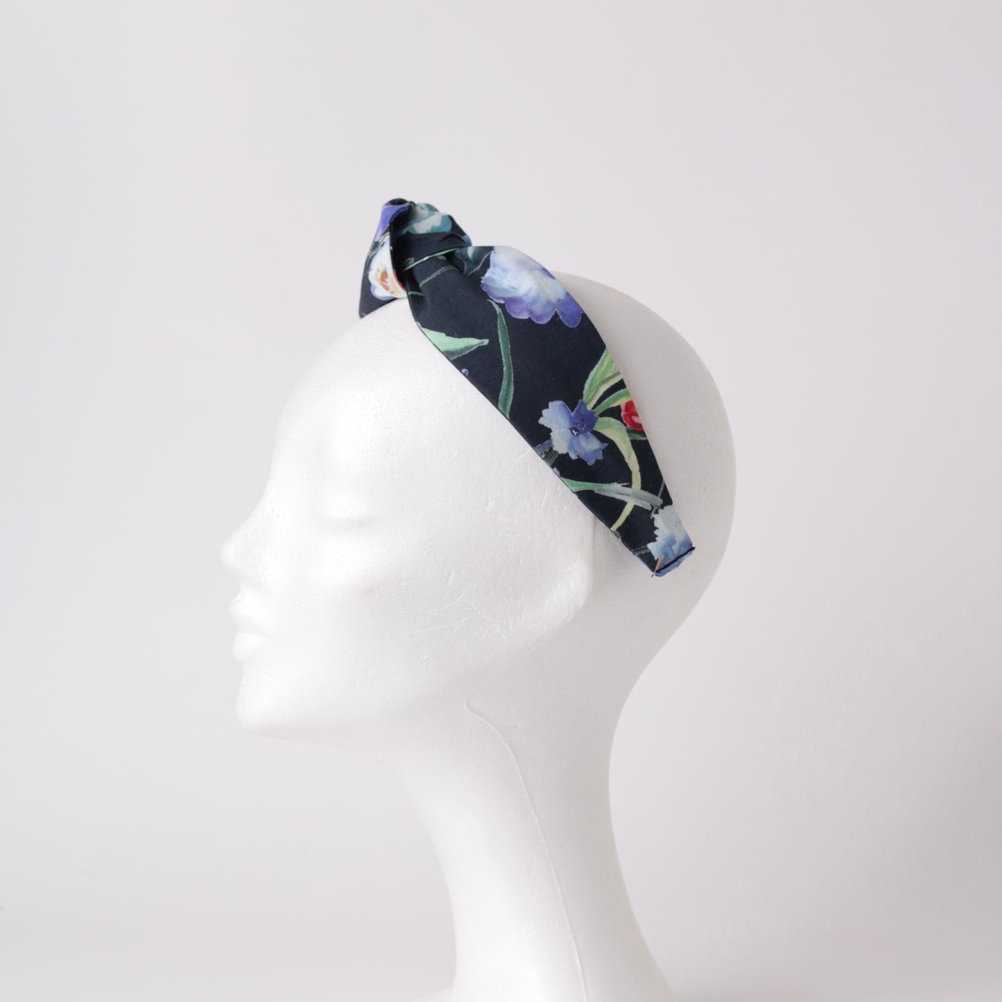 Blue Colourful Knot Headband