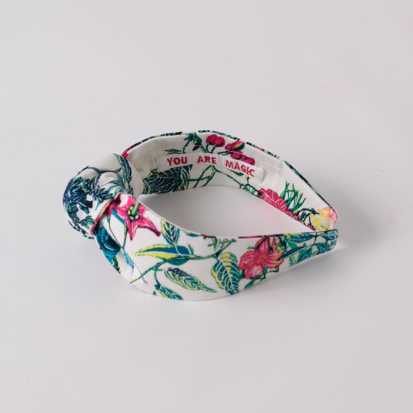 White Floral Knot Headband