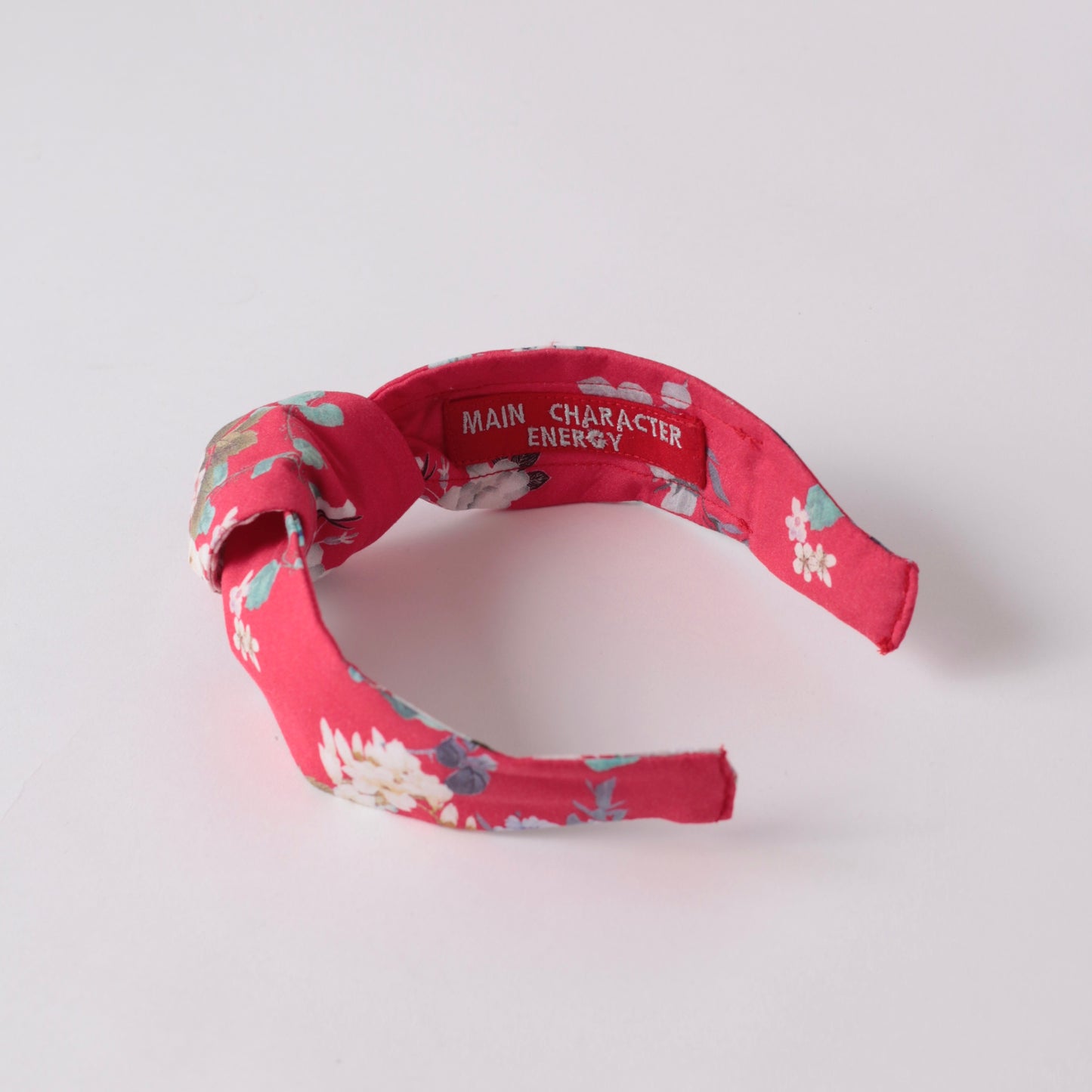 Red Floral Knot Headband