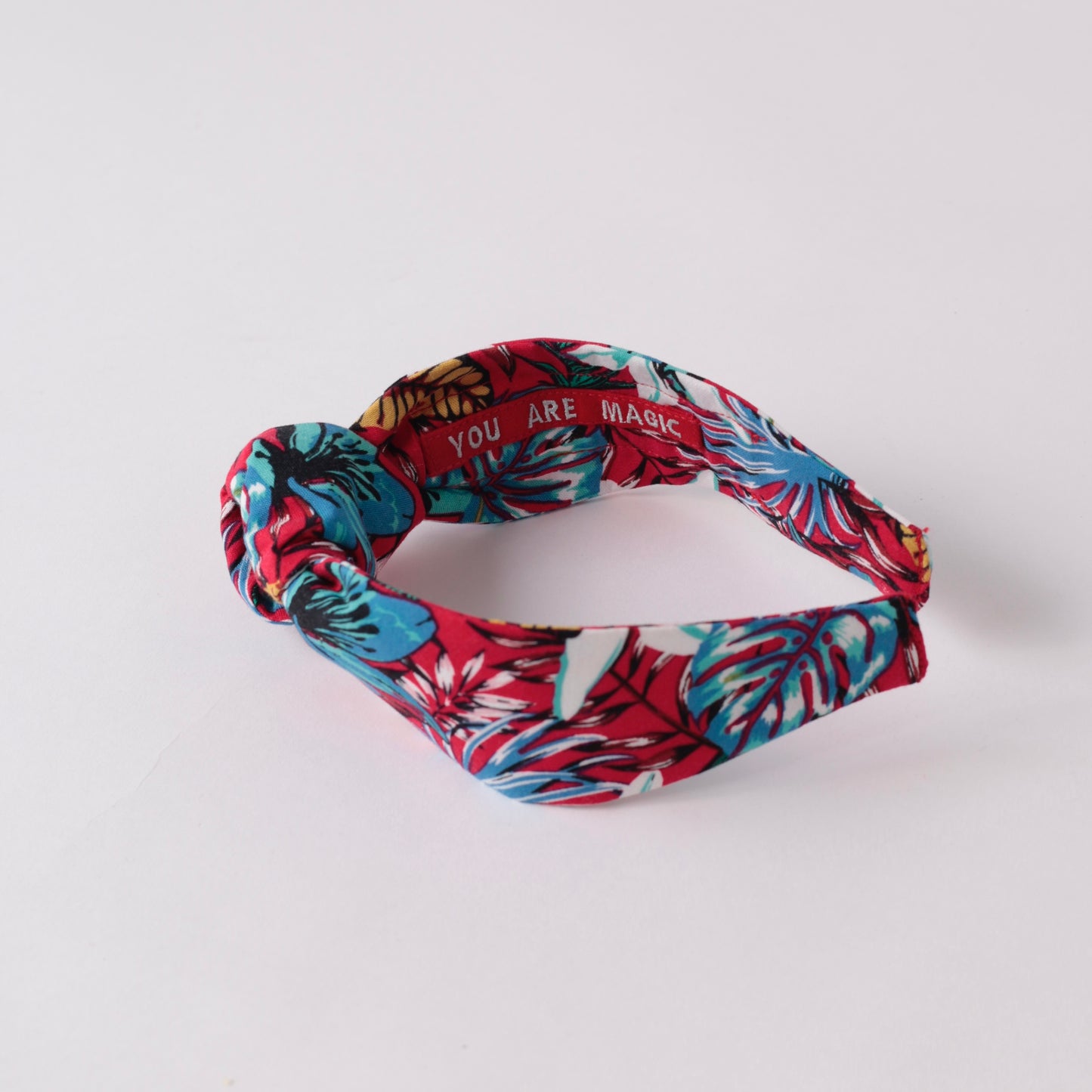 Red Pattern Knot Headband