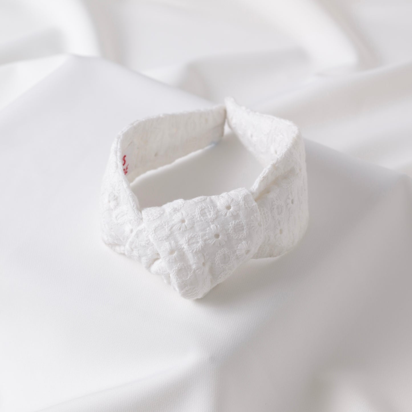White Madeira Knot Headband