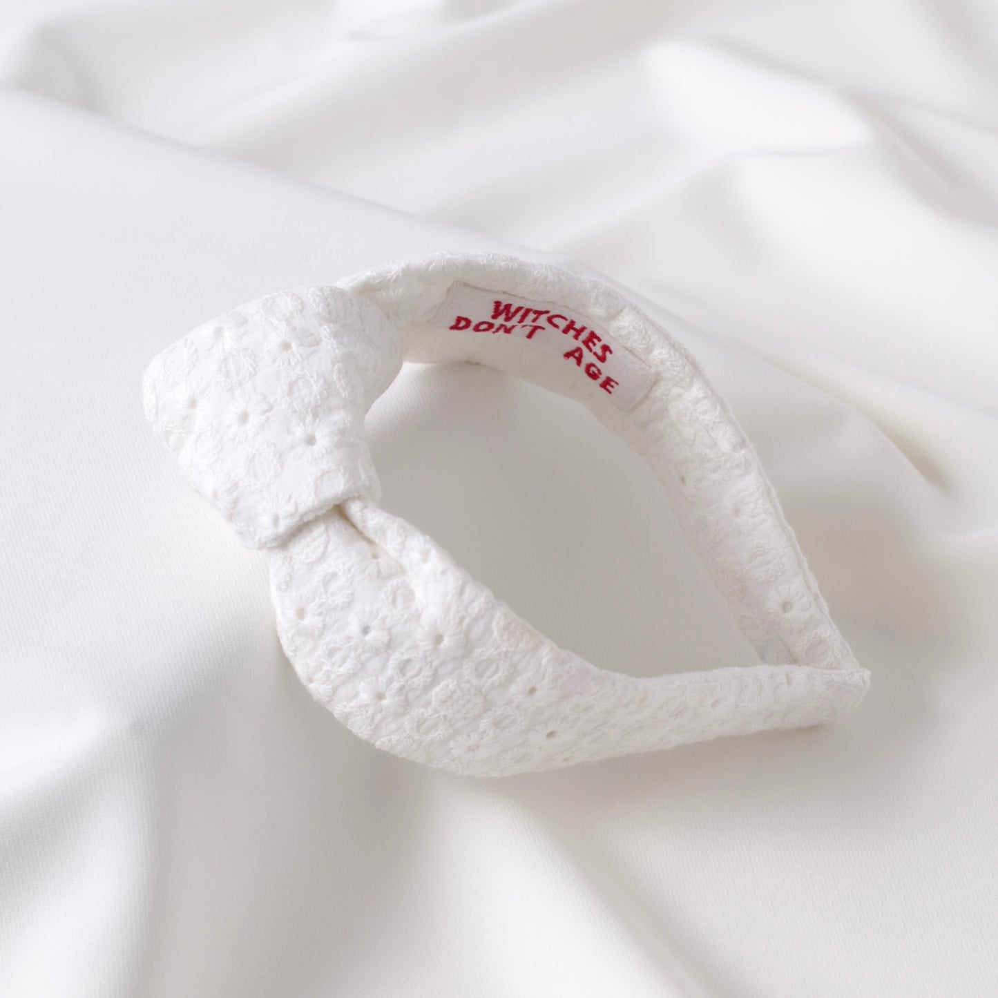 White Madeira Knot Headband