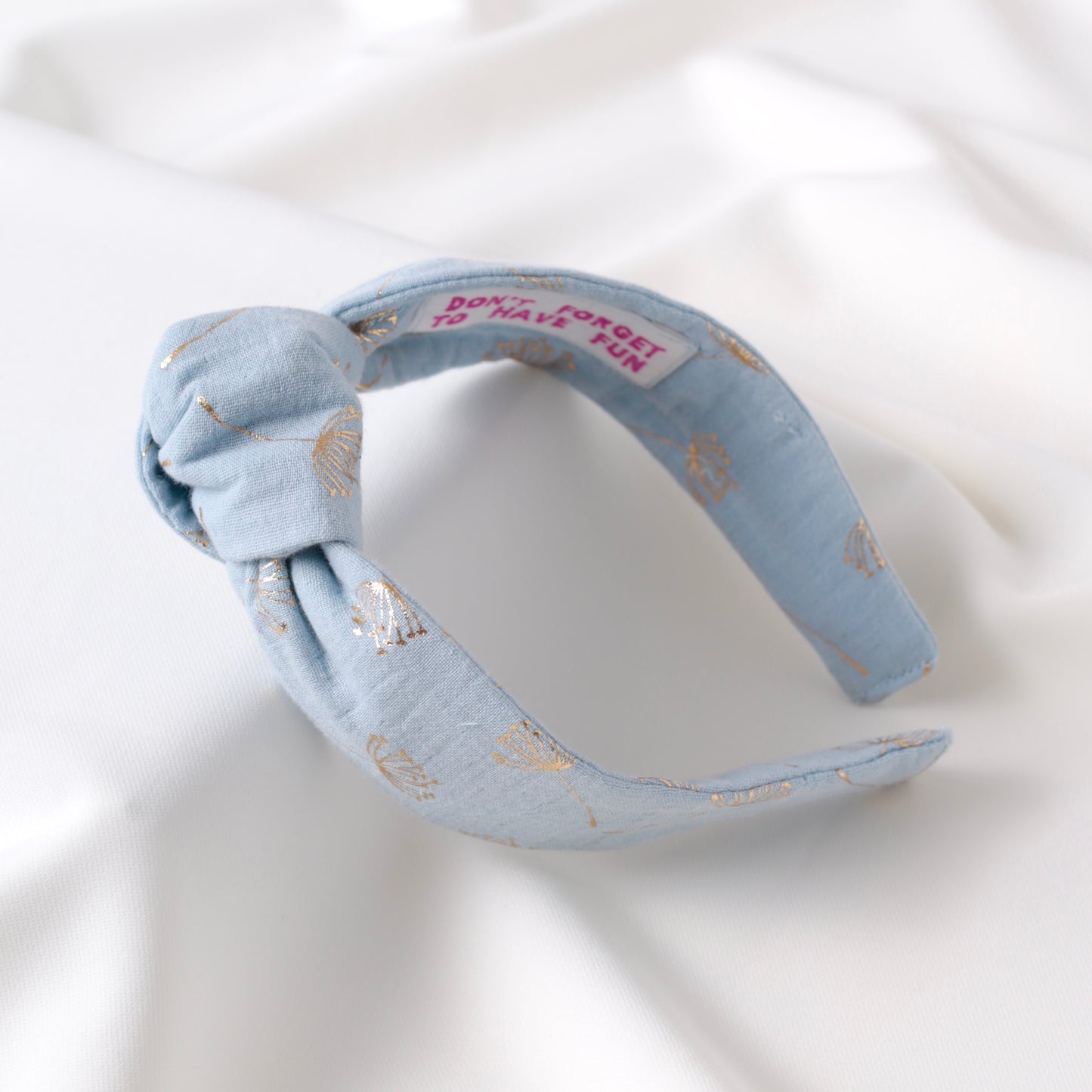 Light Blue Knot Headband