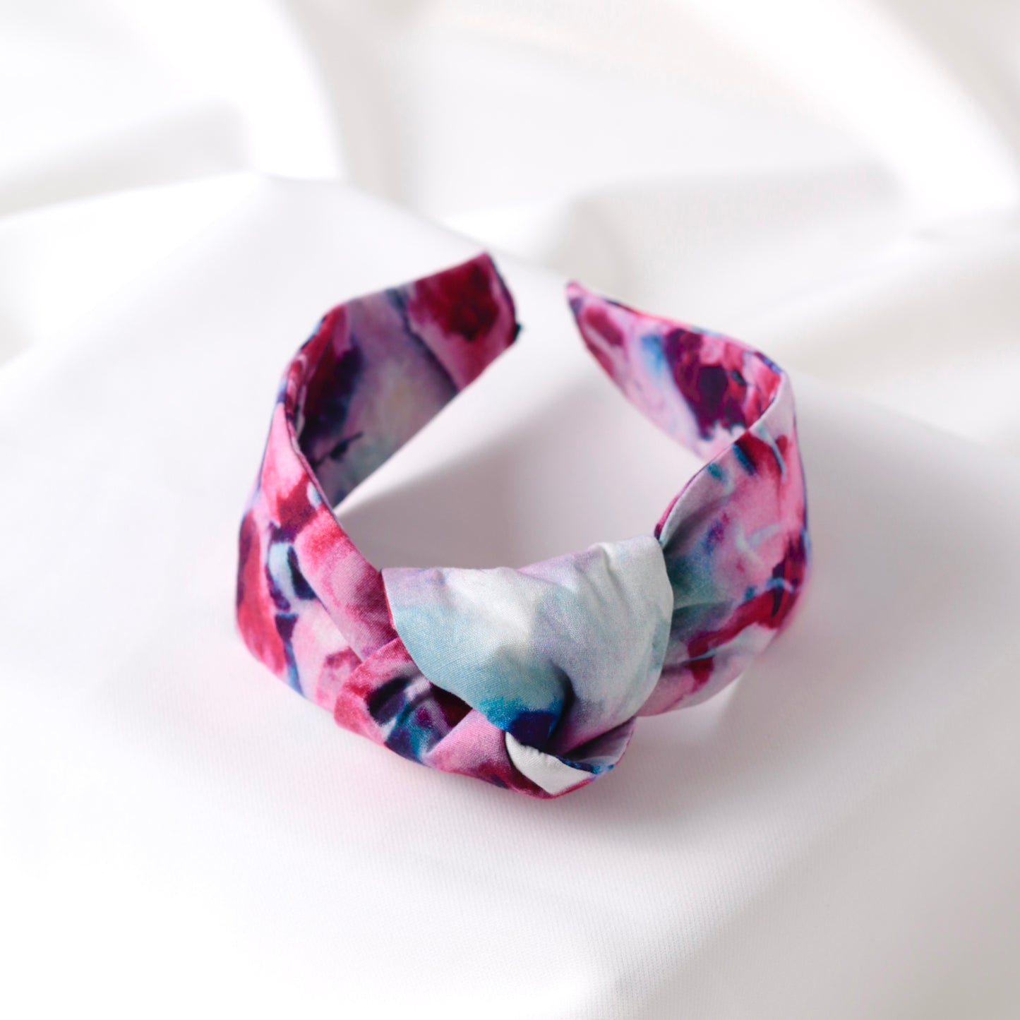 Blue-Pink Knot Headband