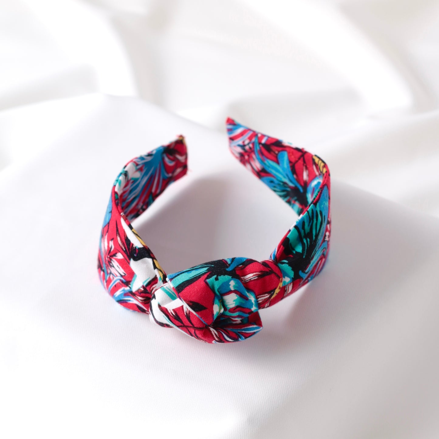 Red Pattern Knot Headband
