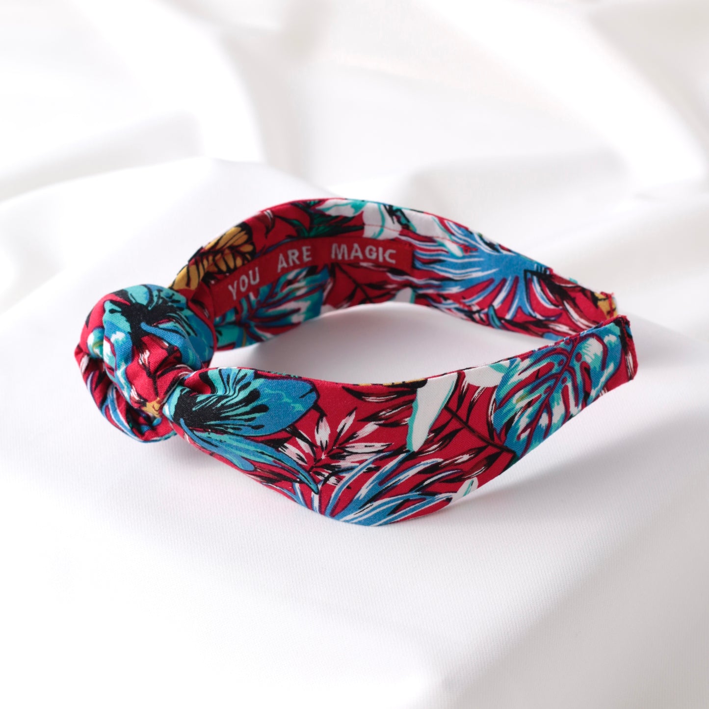 Red Pattern Knot Headband