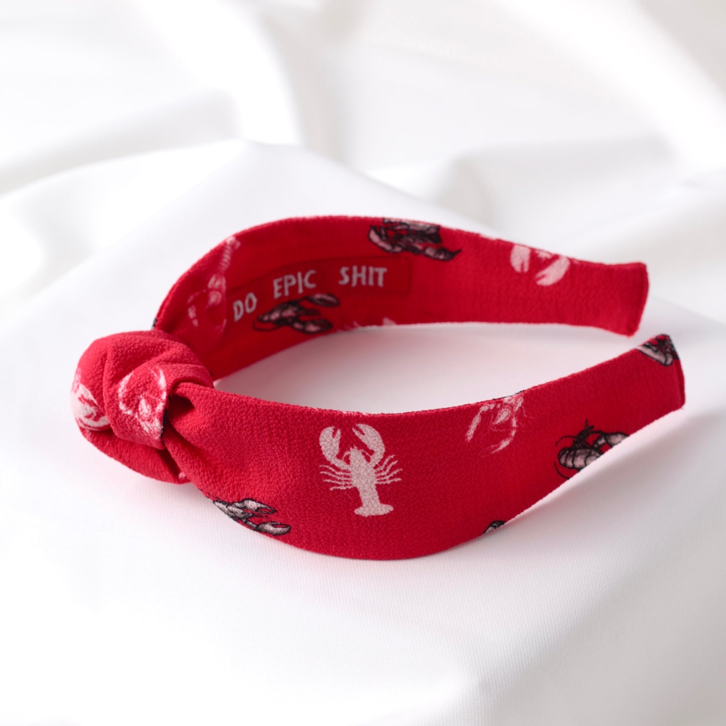 Red Animal Pattern Knot Headband