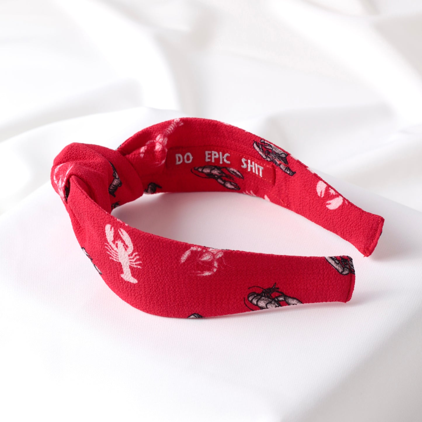 Red Animal Pattern Knot Headband