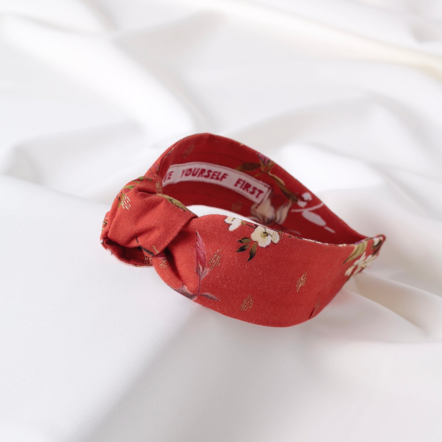 Cinnamon Floral Knot Headband