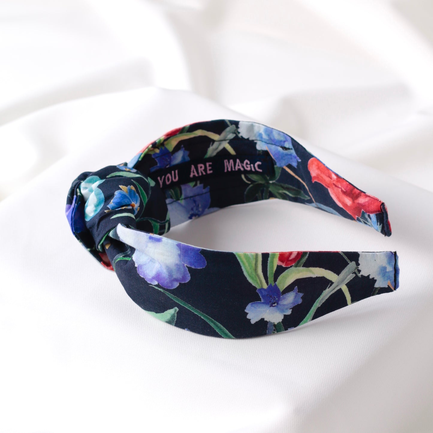 Blue Colourful Knot Headband