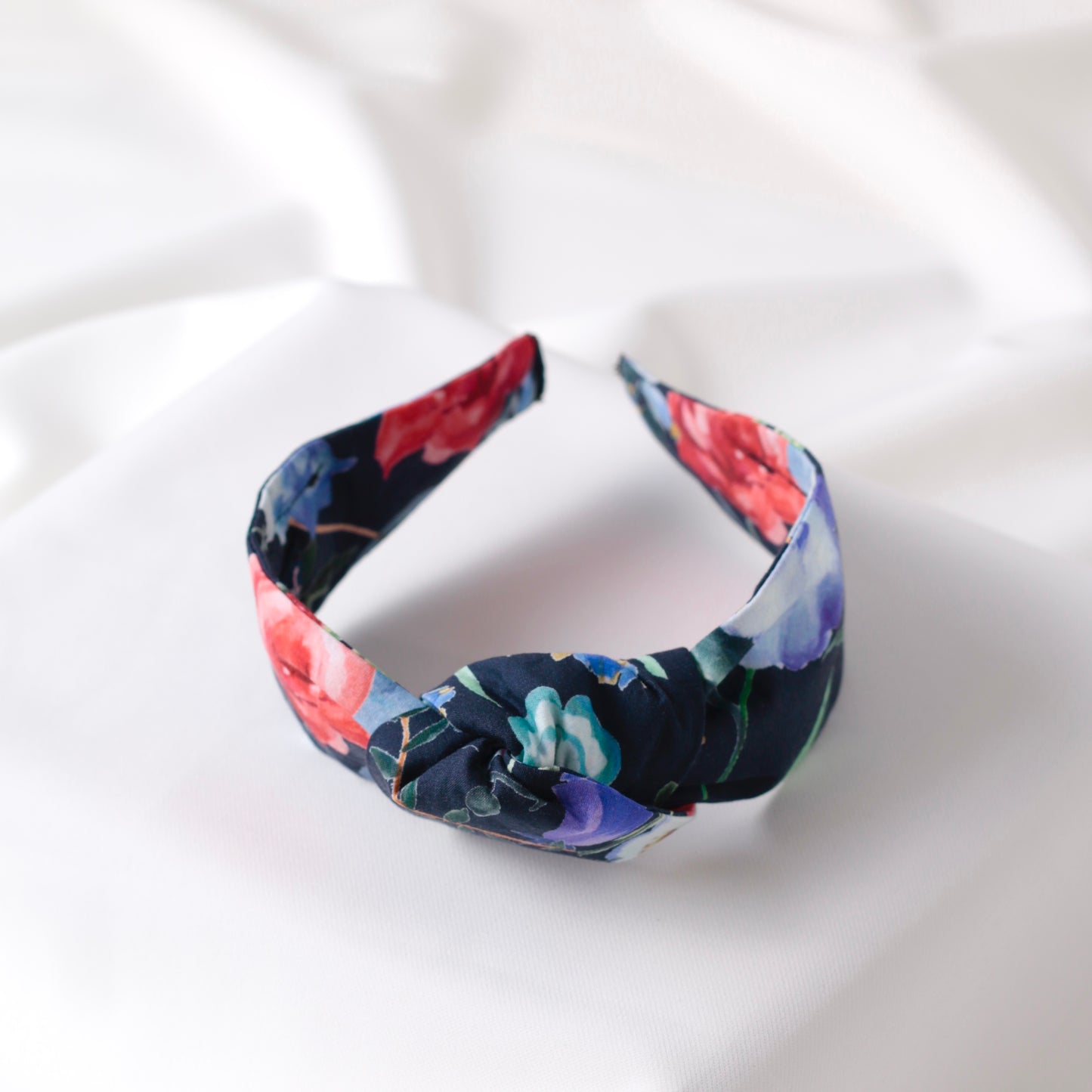 Blue Colourful Knot Headband