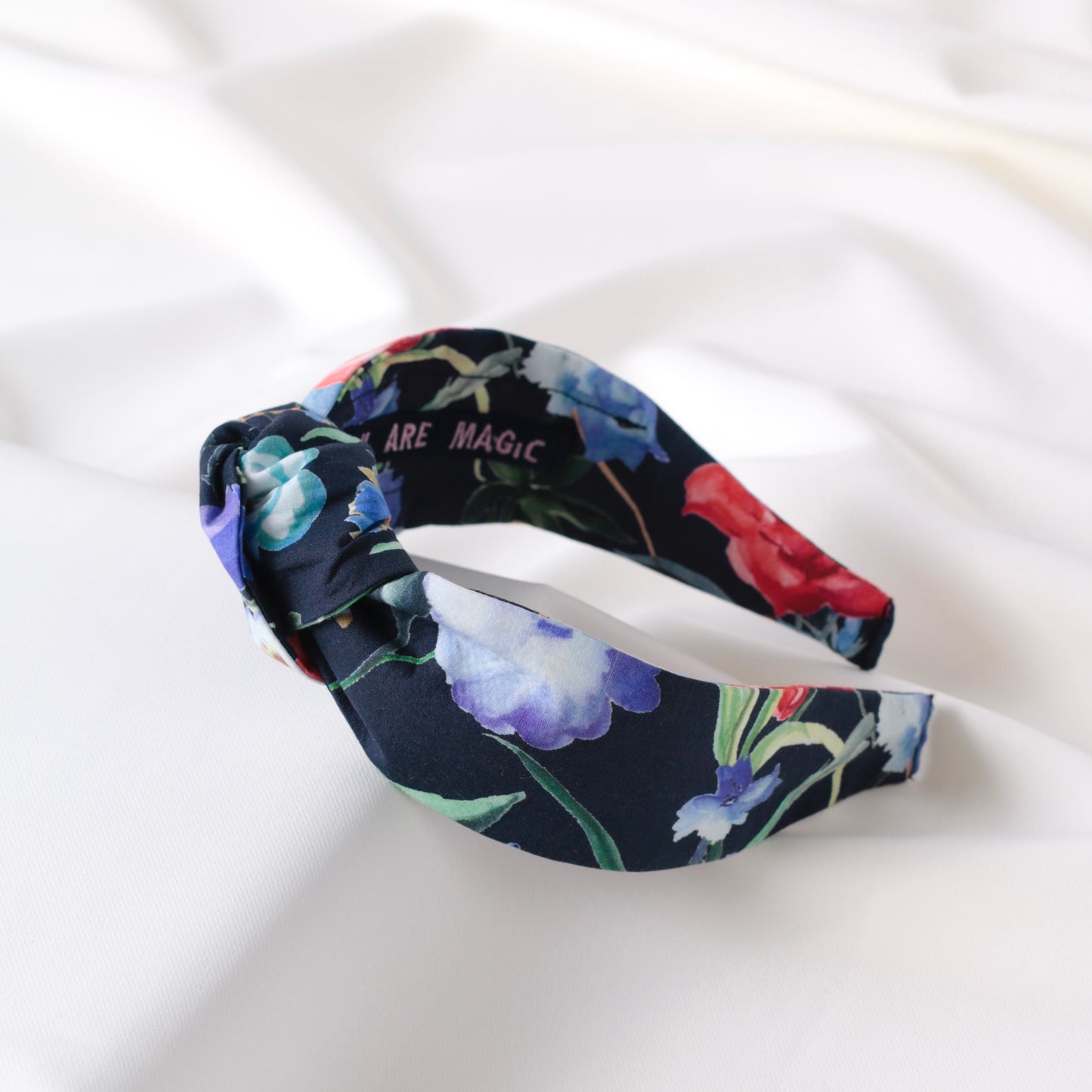 Blue Colourful Knot Headband